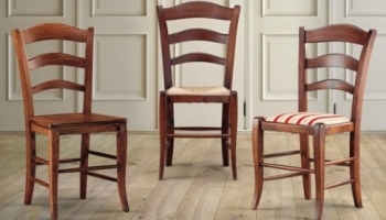 sedie in legno stile rustico